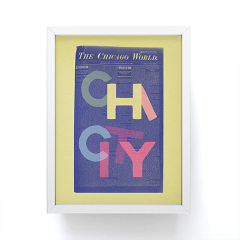 Society6 Design Studio Chi City Framed Mini Art Print