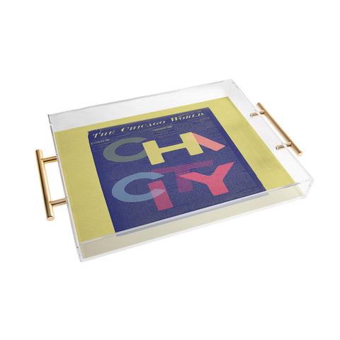 Society6 Design Studio Chi City Acrylic Tray