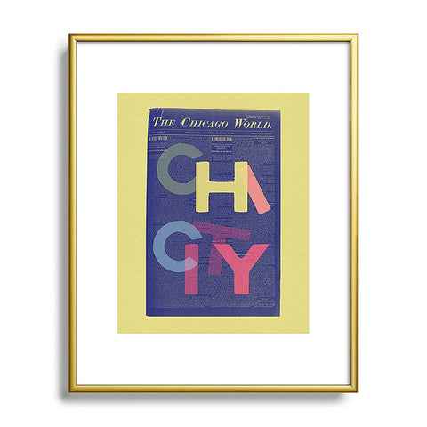 Society6 Design Studio Chi City Metal Framed Art Print