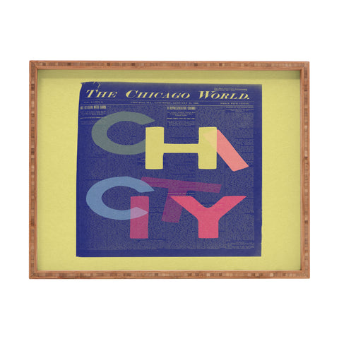 Society6 Design Studio Chi City Rectangular Tray