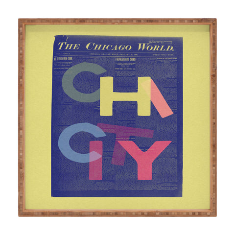 Society6 Design Studio Chi City Square Tray
