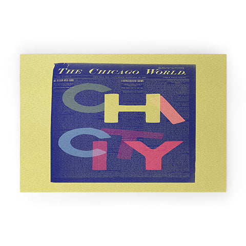 Society6 Design Studio Chi City Welcome Mat