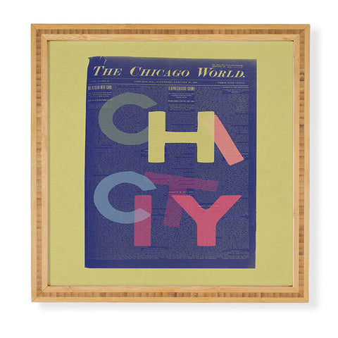 Society6 Design Studio Chi City Framed Wall Art