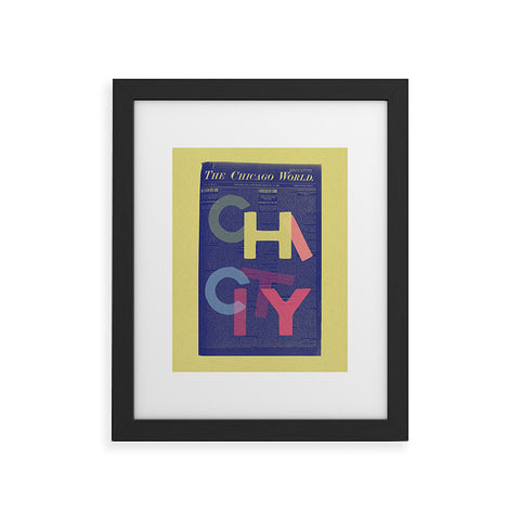 Society6 Design Studio Chi City Framed Art Print