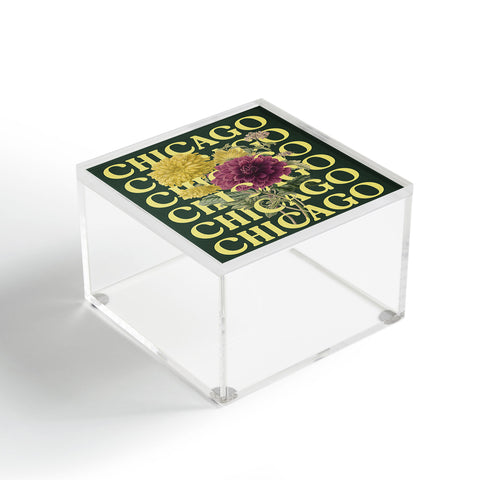 Society6 Design Studio Chicago Chrysanthemum Acrylic Box
