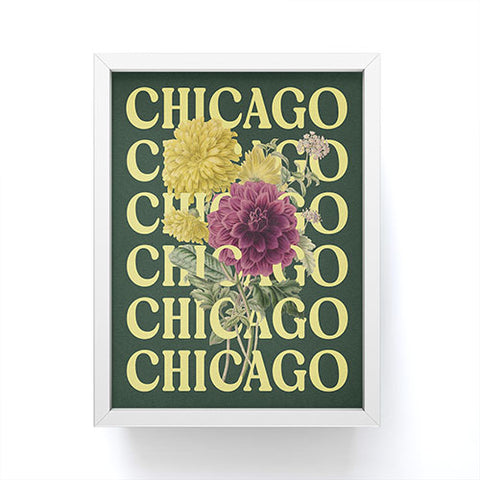 Society6 Design Studio Chicago Chrysanthemum Framed Mini Art Print