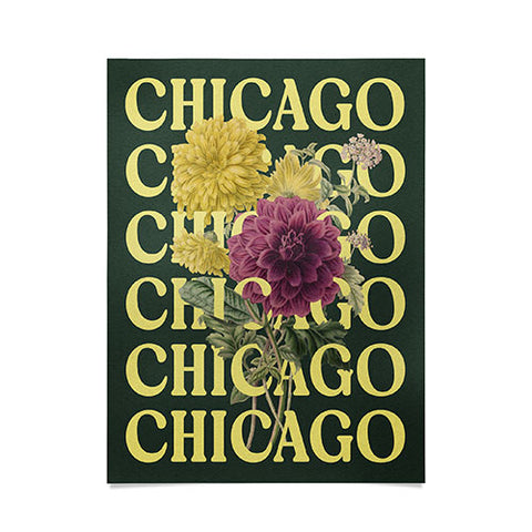Society6 Design Studio Chicago Chrysanthemum Poster