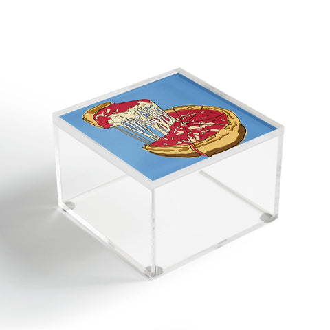Society6 Design Studio Chicago Deep Dish Heart Acrylic Box