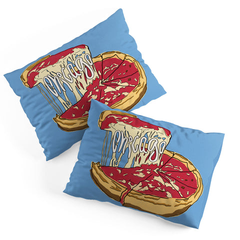 Society6 Design Studio Chicago Deep Dish Heart Pillow Shams