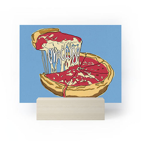 Society6 Design Studio Chicago Deep Dish Heart Mini Art Print