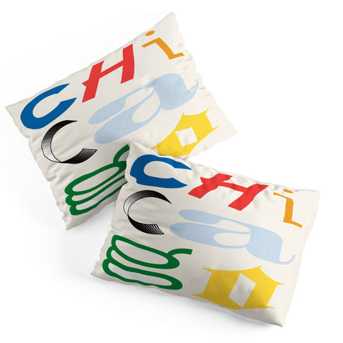 Society6 Design Studio Chicago Found Text Colors Pillow Shams