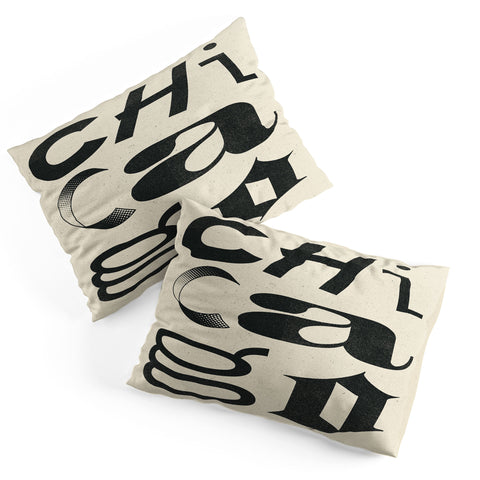 Society6 Design Studio Chicago Found Text Pillow Shams