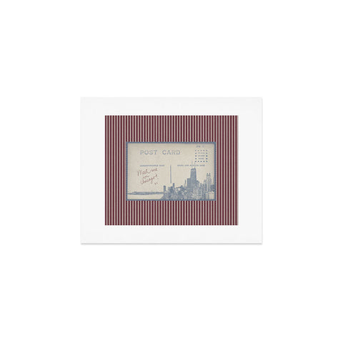 Society6 Design Studio Chicago Postcard Art Print