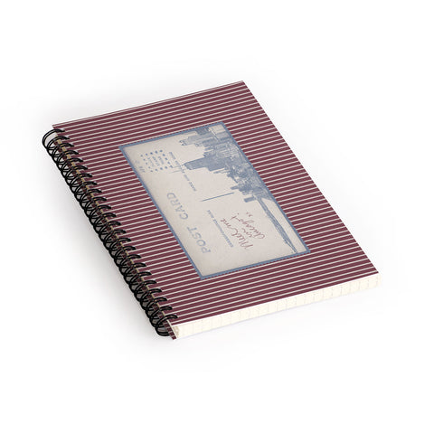 Society6 Design Studio Chicago Postcard Spiral Notebook