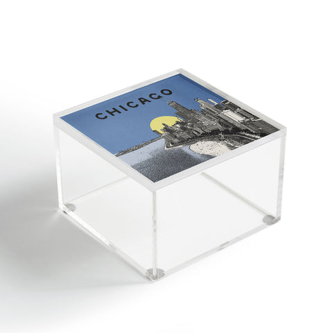 Society6 Design Studio Chicago Skyline Print Acrylic Box