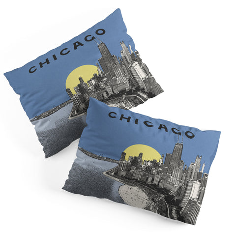 Society6 Design Studio Chicago Skyline Print Pillow Shams