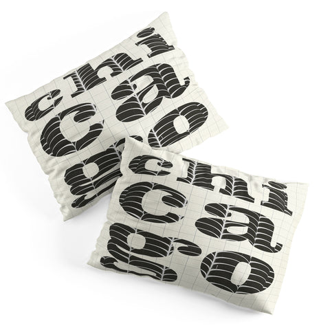 Society6 Design Studio Chicago Towers Patterned Text Pillow Shams