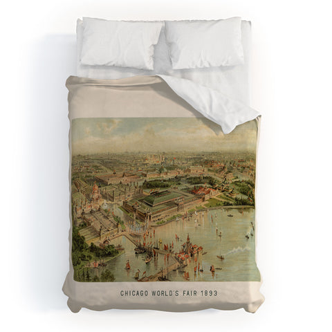 Society6 Design Studio Chicago Worlds Fair Duvet Cover