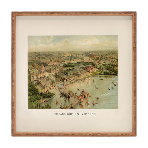Society6 Design Studio Chicago Worlds Fair Square Tray