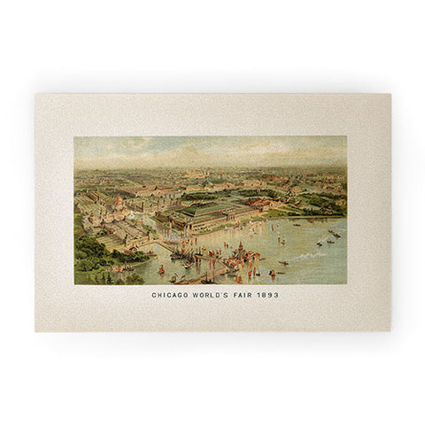 Society6 Design Studio Chicago Worlds Fair Welcome Mat
