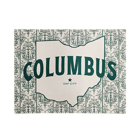 Society6 Design Studio Columbus Cap City Green Poster