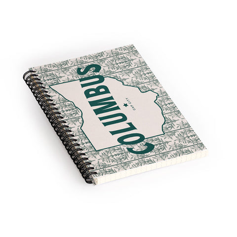 Society6 Design Studio Columbus Cap City Green Spiral Notebook