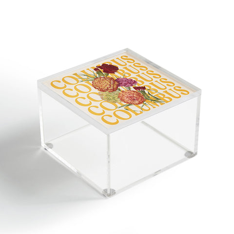 Society6 Design Studio Columbus Carnations Acrylic Box
