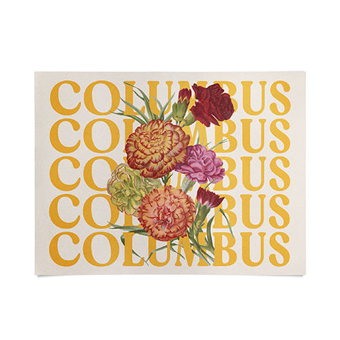 Society6 Design Studio Columbus Carnations Poster