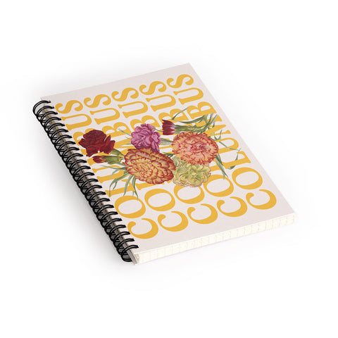 Society6 Design Studio Columbus Carnations Spiral Notebook