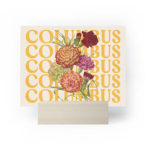 Society6 Design Studio Columbus Carnations Mini Art Print