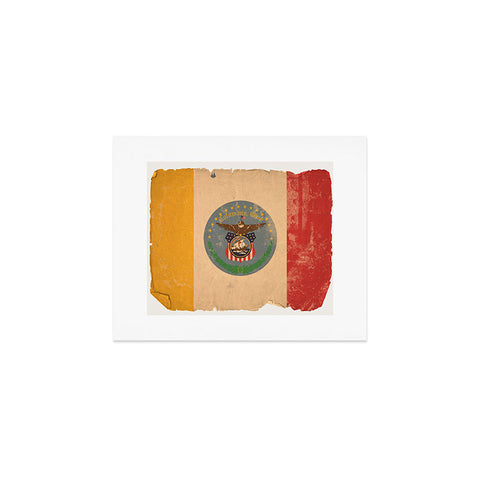 Society6 Design Studio Columbus Flag Art Print