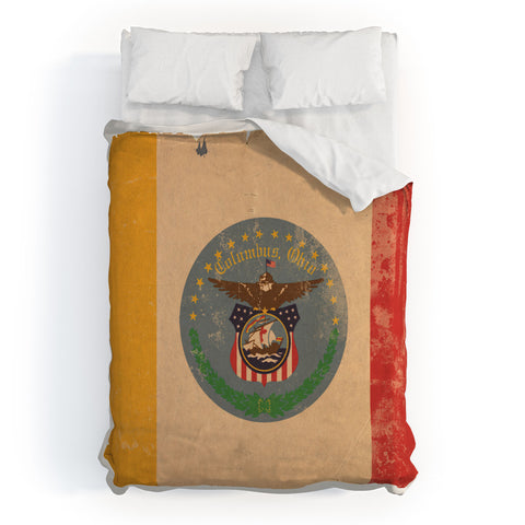Society6 Design Studio Columbus Flag Duvet Cover