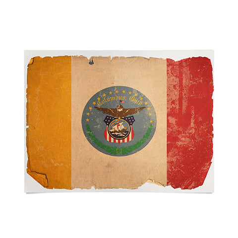 Society6 Design Studio Columbus Flag Poster