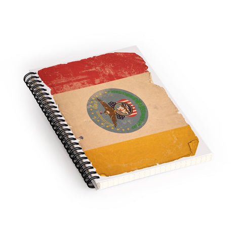 Society6 Design Studio Columbus Flag Spiral Notebook