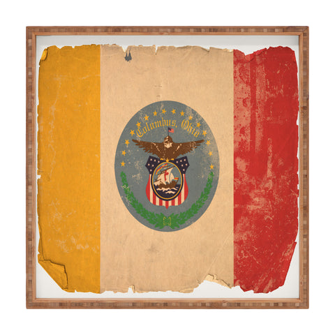 Society6 Design Studio Columbus Flag Square Tray
