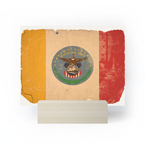 Society6 Design Studio Columbus Flag Mini Art Print