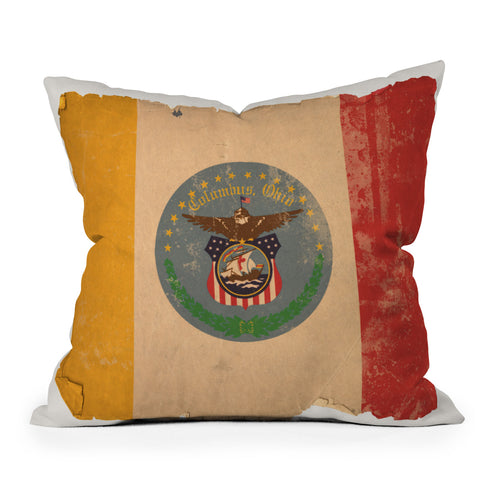 Society6 Design Studio Columbus Flag Throw Pillow