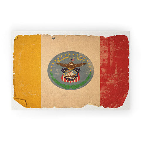 Society6 Design Studio Columbus Flag Welcome Mat