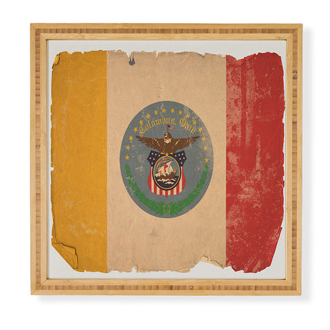 Society6 Design Studio Columbus Flag Framed Wall Art