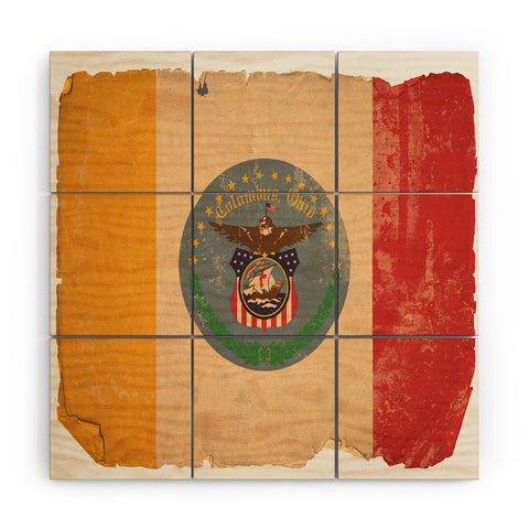 Society6 Design Studio Columbus Flag Wood Wall Mural