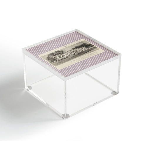 Society6 Design Studio Columbus Public Library 1910 Lavender Acrylic Box