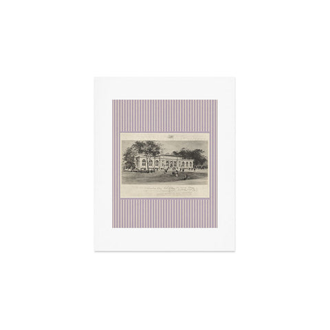 Society6 Design Studio Columbus Public Library 1910 Lavender Art Print