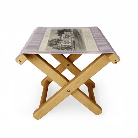 Society6 Design Studio Columbus Public Library 1910 Lavender Folding Stool