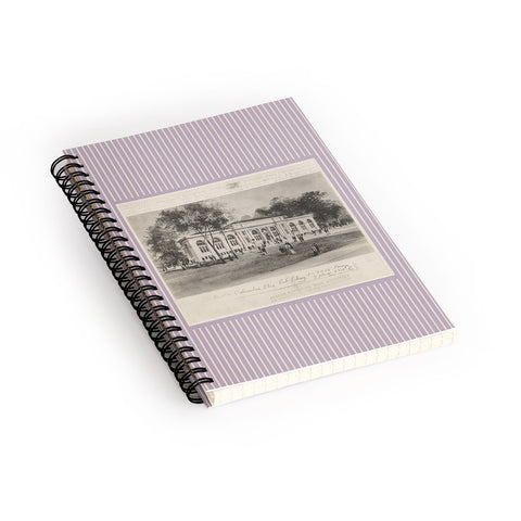 Society6 Design Studio Columbus Public Library 1910 Lavender Spiral Notebook