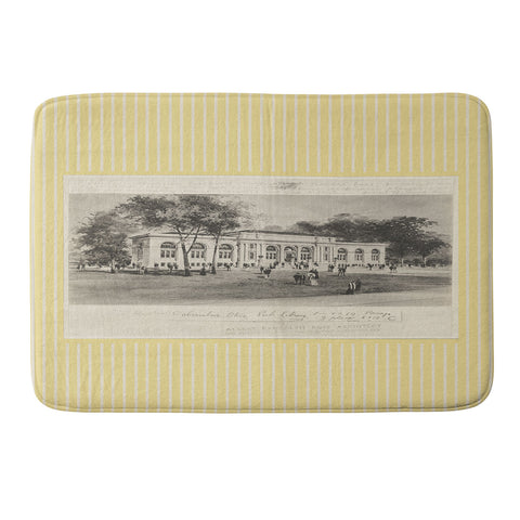 Society6 Design Studio Columbus Public Library Butter Memory Foam Bath Mat