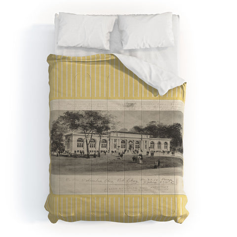 Society6 Design Studio Columbus Public Library Butter Comforter