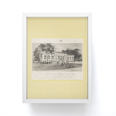 Society6 Design Studio Columbus Public Library Butter Framed Mini Art Print