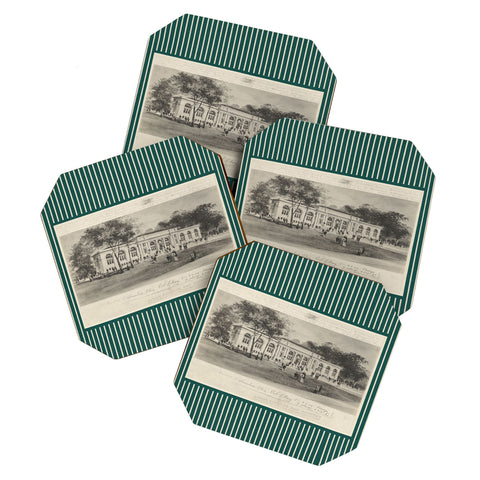 Society6 Design Studio Columbus Public Library Forest Coaster Set
