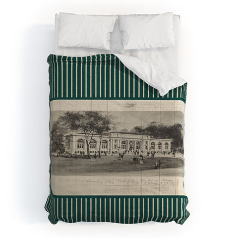 Society6 Design Studio Columbus Public Library Forest Comforter