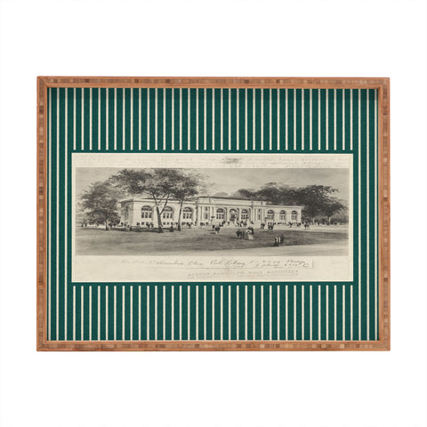 Society6 Design Studio Columbus Public Library Forest Rectangular Tray
